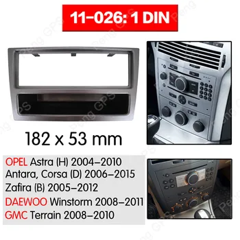 1 din autorádio stereo Montáž, inštalácia fascia Pre OPEL Astra 2004-2010 Stereo Snímkov Fascias Panel Facia DVD a CD Dash Rámu