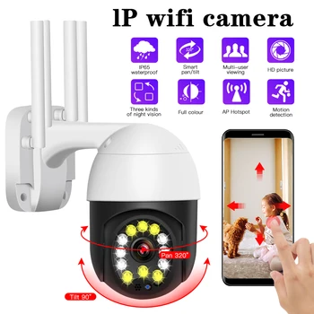 1080P Smart Home Fotoaparát, Wifi, Vonkajší Sférické Nepremokavé Nízka spotreba Bezpečnostné IP Kamera, Bezdrôtové Dohľadu IČ Dieťa Pet Monitor