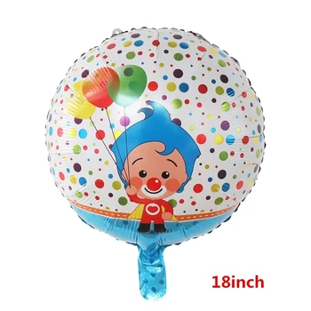 10Pcs 18-palcové Nové Kreslené Plim Plip Klaun Fóliové Balóny Happy Birthday Party Dekorácie Supplie Baby Sprcha Vzduchu Globos Deti Hračky