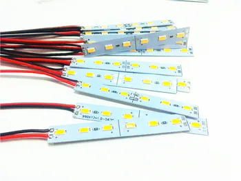 10PCS LED Panel Svetlo 12V 24V 6LED 8CM 1W Kabinetu LED Pevný Pás Modul Farebné pre Predviesť Stroj Palube spracovateľských Zariadení