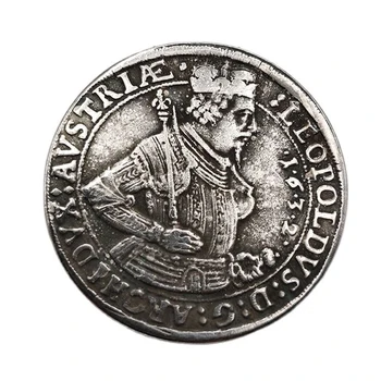 1632 Rakúsko Pamätné Mince Zber Kráľ Suvenírov Domáce Dekorácie Remesiel Ploche Ozdoby Darček