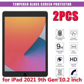 2 ks Tvrdeného Skla Screen Protector pre Apple IPad 9. Generácie 10.2 Palcový Tablet Screen Protector Skla pre Ipad 9 10.2 2021