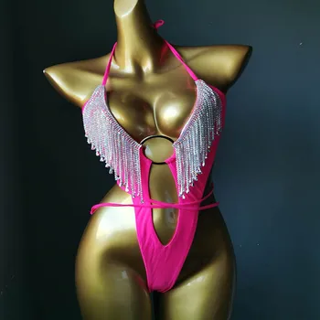 2021 venuša dovolenku sexy ženy bikini set-diamond strapce plavky bling kamene plavky drahokamu plaviek