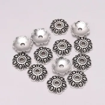 20Pcs/Taška 12mm Tibetskej Starožitné perličiek čiapky kvet perličiek čiapky Pre Šperky, Takže Zistenia DIY Náramok, Náušnice, Doplnky
