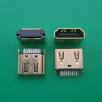 20PCS ženy 19 pin female Konektor rozhrania,2 riadky (10pin 9pin) 180 stupňov kompatibilný s HDMI female zásuvka opravu, výmenu
