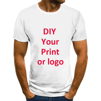 3D Tlač Vlastné Jersey Vlastné Športové oblečenie DIY Suvenír Fotografie Tím Logo Značky LOGO T-Shirts Deti Kreslené postavičky