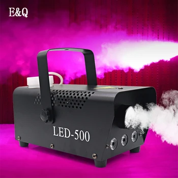 500W Mini LED RGB Bezdrôtový Hmly, Dym, Hmla Stroj Účinok Disco DJ Party Vianoce s Diaľkovým ovládaním LED Fogger