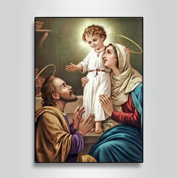 5D Diamond Maľba Panny Márie Deti Kresťanské Náboženstvo Ježiša Krista Diamond Výšivky Materinskej Lásky Dieťa Náboženské