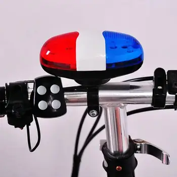 6 Led 4 Tón Bicykle Zvon Car Light Elektronická Horn Siréna Pre Dieťa Deti Bicykel, Skúter Cyklistické Lampa Príslu W3c9