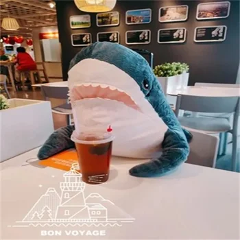 60 cm Mäkké Simulácia Roztomilý Shark Plyšové Hračky Kawaii Plnené Deti Deti Chlapci Dievčatá Krásne Zviera Vankúš pre Narodeninám