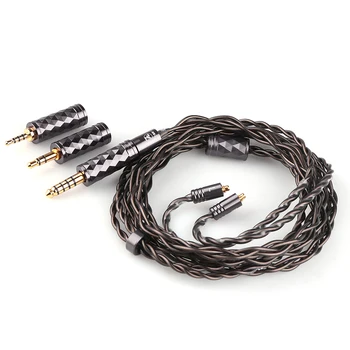 7HZ Bohea 28AWG OCC+Single Crystal Silver Kábel pre Hifi Slúchadlá In-Ear Monitor
