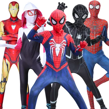 Anime Superhrdinu Spider Kostým Ďaleko Od Domova Kombinézu Č Ceste Domov pre Deti, Dospelých Cosplay Spandex Zentai Halloween Party