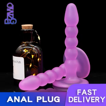Análny Plug G-Spot Masturbácia Penis Crystal Jelly Vaginálne Dildo Stimulátor s Bulík Sexy Hračky pre Ženy, Mužov Prostaty Masér