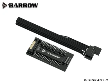 Barrow DK401-7, 7-pásmový Radiče, plne funkčnú RGB a ventilátor hub , Sata napájania rozhranie, PC Vodné Chladenie príslušenstvo