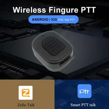 Bezdrôtový Bluetooth PTT Radič Hands-free Walkie Talkie Tlačidlo pre Android IOS Mobilný Telefón Nízke Energie pre Zello Práce