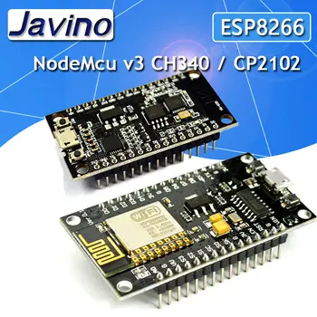 Bezdrôtový modul NodeMcu V3 CH340/CP2102 Lua WIFI Internet Vecí vývoj doska založená ESP8266 ESP-12F s usb pre Pc