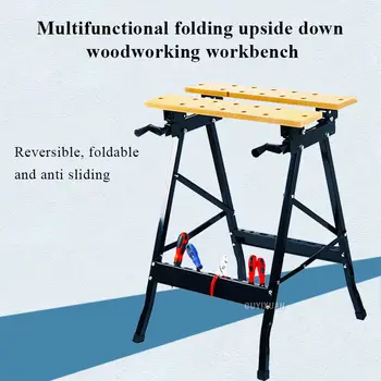 Drevospracujúci Workbench Tesárstvo Tabuľky Videl Prenosné Videl Stôl Dekorácie Nástroj Multifunkčná Skladacia Handstand