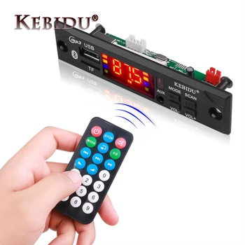 Kebidu DC5V Auto Vozidiel, Bezdrôtová Dekodér Doske Modulu MP3, WMA, WAV AUX 3,5 MM Car Audio Prehrávač MP3 USB TF FM Accessorie