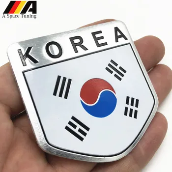 Kórejský Vlajka Kórea KR Znak, Odznak Auto Styling Nálepky, Auto, Motocykel, Obtisky Stieracie Kryt pre Ipad Notebook Notebook Šikovný SUV