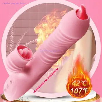 Kúrenie zdvíhateľnej penis vibrátor stimulátor klitorisu jazyk lízanie vibrátor G-spot ženského pohlavia hračka pošvy lízanie pre Ženy