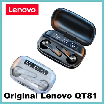 Lenovo NOVÉ QT81 Bezdrôtové Bluetooth Stereo Slúchadlá Športové Vodotesné Slúchadlá Slúchadlá S Mikrofónom Slúchadlá HD Hovor 1200mAh