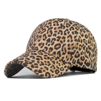 Letné Leopard Tlač šiltovku Pre Ženy Bežné Nastaviteľné Vonkajšie Spp Hip Hop Snap späť Gorras Hombre klobúky Kosti