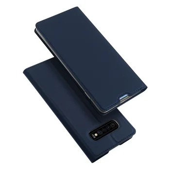 Magnetické Kožené Book Flip Puzdro Pre Samsung Galaxy S Rezacím Zariadením S10 S9 S8 Plus S7 Okraji Poznámka 8 9 A7 A9 2018 J4 J6 J8 A8, A6 A5 A3 J3 J5 J7 2017