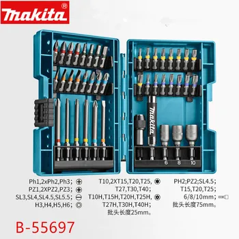 Makita B-55697 Farba Bit Nastavený 43 Kus Súbor Vhodný Pre Elektrické Skrutkovače A Náradie Príslušenstvo