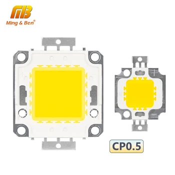 MINGBEN CP0.5 LED Korálky Čip 20/30/50/100W Vysoký Jas 22-24V30-32V Studená/Teplá Biela DIY pre Svetlomet Pozornosti s Vodičom