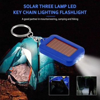 Mini Prenosný Solárny Led Baterka Lanterna Outdoor Camping Pochodeň Multi-function Núdzové Keychain Lampy, potreby na Kempovanie Príslušenstvo