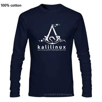 Muž Oblečenie Tlač Kali Operačný Systém Linux Hacking A Bezpečnosti Tričko pánske 100% Bavlna T-Shirt Návratu, Ubuntu, Mint Tees