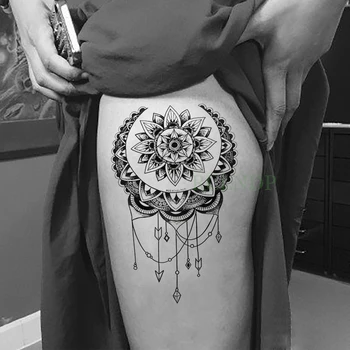Nepremokavé Dočasné Tetovanie Nálepky Lotus Dreamcatcher Falošné Tatto Flash Tetovanie Chrbte nohy Brucho Rameno tatouage pre Dievča Ženy Muži