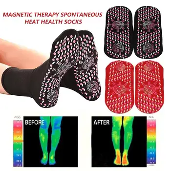 NOVÝ Keramický Odolný proti Opotrebeniu Dospelých Ponožky magnetoterapia Stimulujú Vlastné Kúrenie Mäkké Únava Zmierniť Športová Masáž Nôh v Teple