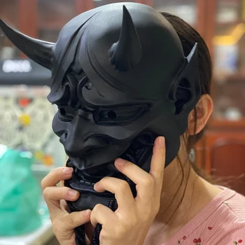 ONI Diabol Tradičné Japonské Halloween Masky Demon Maškarný Cosplay Latexovú Masku, Kostým, Doplnky