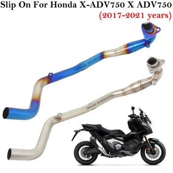 Pre Honda X-ADV750 XADV X ADV 750 ADV750 Motocykel Výfukových Uniknúť Modifikované Predné Uprostred Prepojenie Potrubia Pripojiť Originál Šál