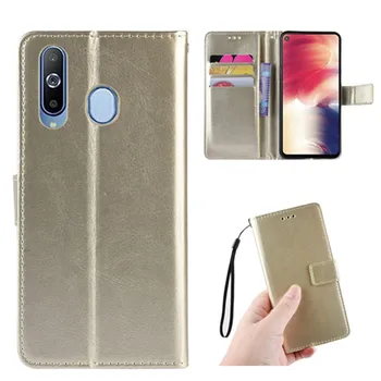 Pre Samsung Galaxy A9 Pro 2019 Prípade Luxusné PU Kožené Peňaženky ozdobná šnúrka na uniforme Stojan, puzdro Pre Samsung A9pro 2019 G887N SM-G887N Telefón Tašky
