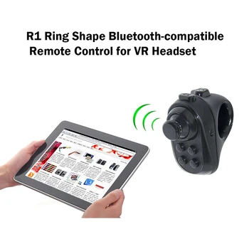 R1 Krúžok Tvar Bluetooth VR Diaľkový ovládač Krúžok Tvar Bezdrôtový Gamepad pre iOS Android Telefónu Headset VR