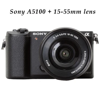Sony A5100 16-50mm Mirrorless Digitálny Fotoaparát s 3-Palcový Flip Up LCD