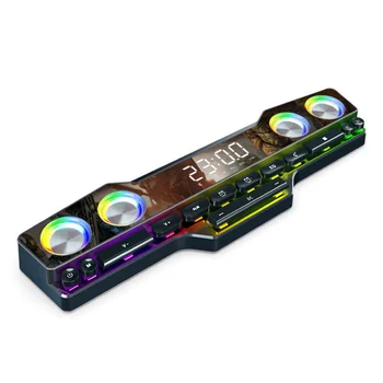 Soundbar S Hodiny Displej Funkcia Nové Bezdrôtové RGB Herných Reproduktorov 3D Hifi Stereo Zvuk Bar Music Center Reproduktor Odporúčame