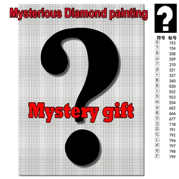 Tajomstvo darček Tajomné 5D DIY Diamond Maľovanie plný vrták mozaiku vlastných fotografických 5D Diamond Výšivky Maľovanie Prekvapenie Box