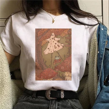 Tarot Mačka Tlače Legrační Karikatúra T Shirt Ženy Anime T-shirt Harajuku Grafické TshirtTop Tees Lete Bežné Krátky rukáv