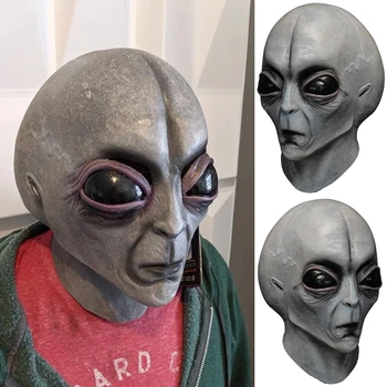 UFO Cudzie Lebky Maska Cosplay Horor Latexové Masky, Prilby Strany Kostým, Rekvizity Nové 2021