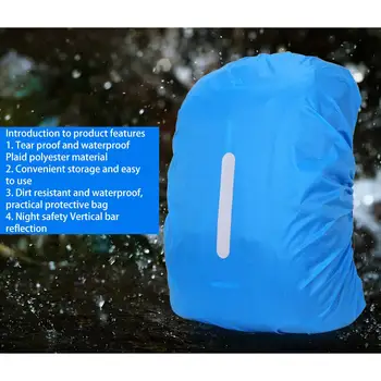 Ultralight Vonkajšie Batoh Dážď Pokrýva Prenosné Reflexné Pásky Dizajn Pre Backpacking Turistika Kempovanie, Cestovanie Na Bicykli