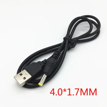 USB Mužov 4.0 X 1.7 mm Kábel DC 5V 1A 4.0*1.7 Male USB Napájanie nabíjací Kábel pre Sony PSP