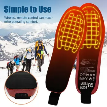 USB Vyhrievané Obuvi Vložky, Elektrické Nohy Otepľovanie Pad Nohy Teplejšie Ponožky, Podložku Mat Zimné Outdoorové Športy Vykurovacej Vložky Unisex