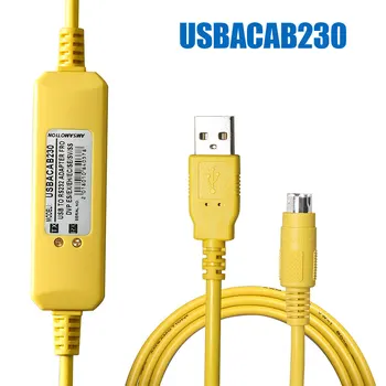 USBACAB230 Programovací Kábel USB NA RS232 Adaptér Pre Delta USB-DVP-Y EX EH ES SE SV SS Série PLC