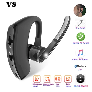 V8 Bluetooth Slúchadlá Bezdrôtové slúchadlá, Mikrofón pre fanúšikov Slúchadlá Business Slúchadlá Slúchadlá Pre iPhone Samsung Huawei Xiao
