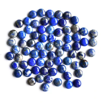 Veľkoobchod 50pcs/veľa 8mm módne kvalitné prírodné Lapis Lazuli kolo kabíny cabochon korálky pre Príslušenstvo šperky zadarmo