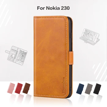 Vyklápací Kryt Pre Nokia 230 Obchodný Prípad Luxusné Kožené S Magnetom Peňaženky Prípade Pre Nokia 230 Kryt Telefónu