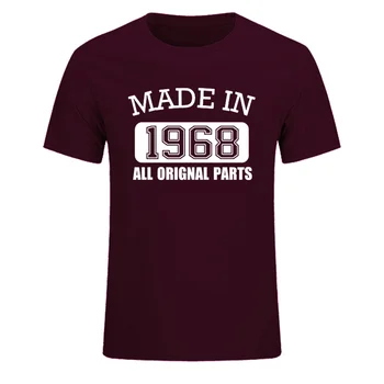 Vyrobené v roku 1968 Všetky Originálne Diely T-Shirt 50 Rokov Je 50. Narodeniny Kvalitné Bavlnené Tričká